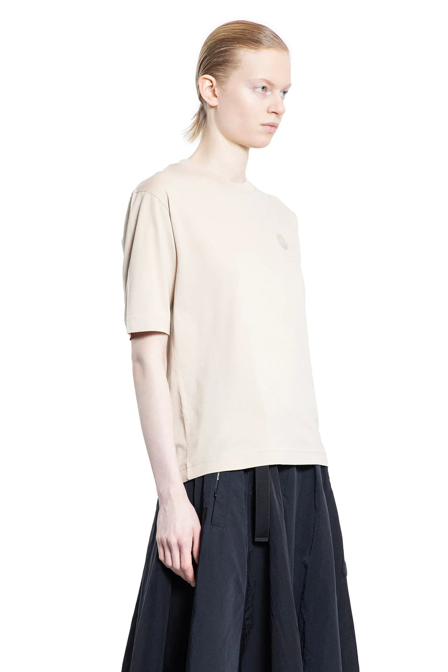 Logo-Patch-Cotton-T-Shirt - 2