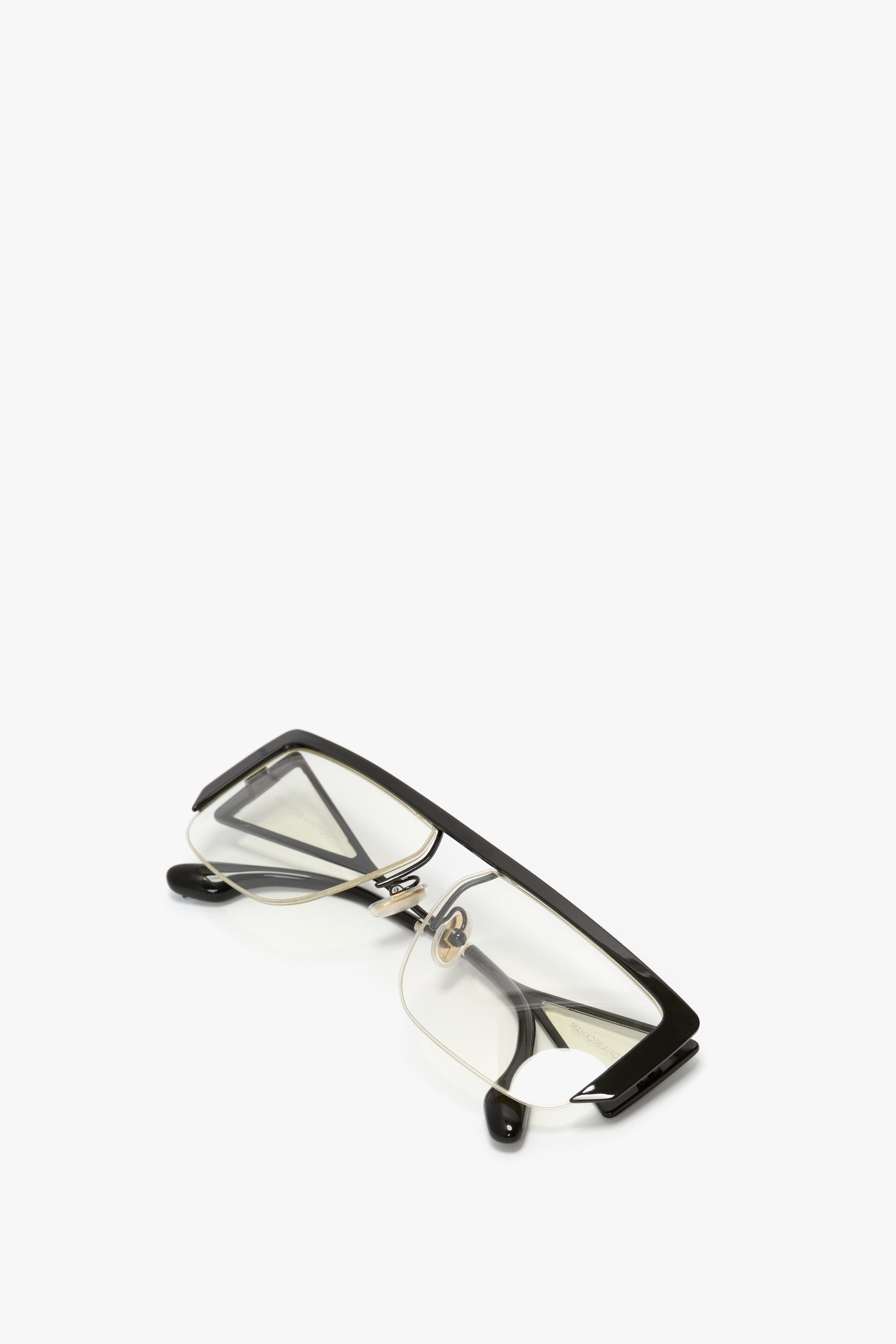 Flat Top Rectangular Opticals In Black - 6