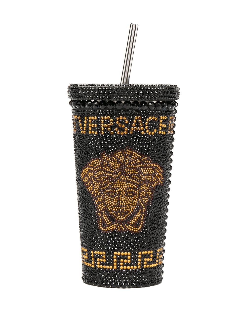 Medusa crystal-embellished travel cup - 1