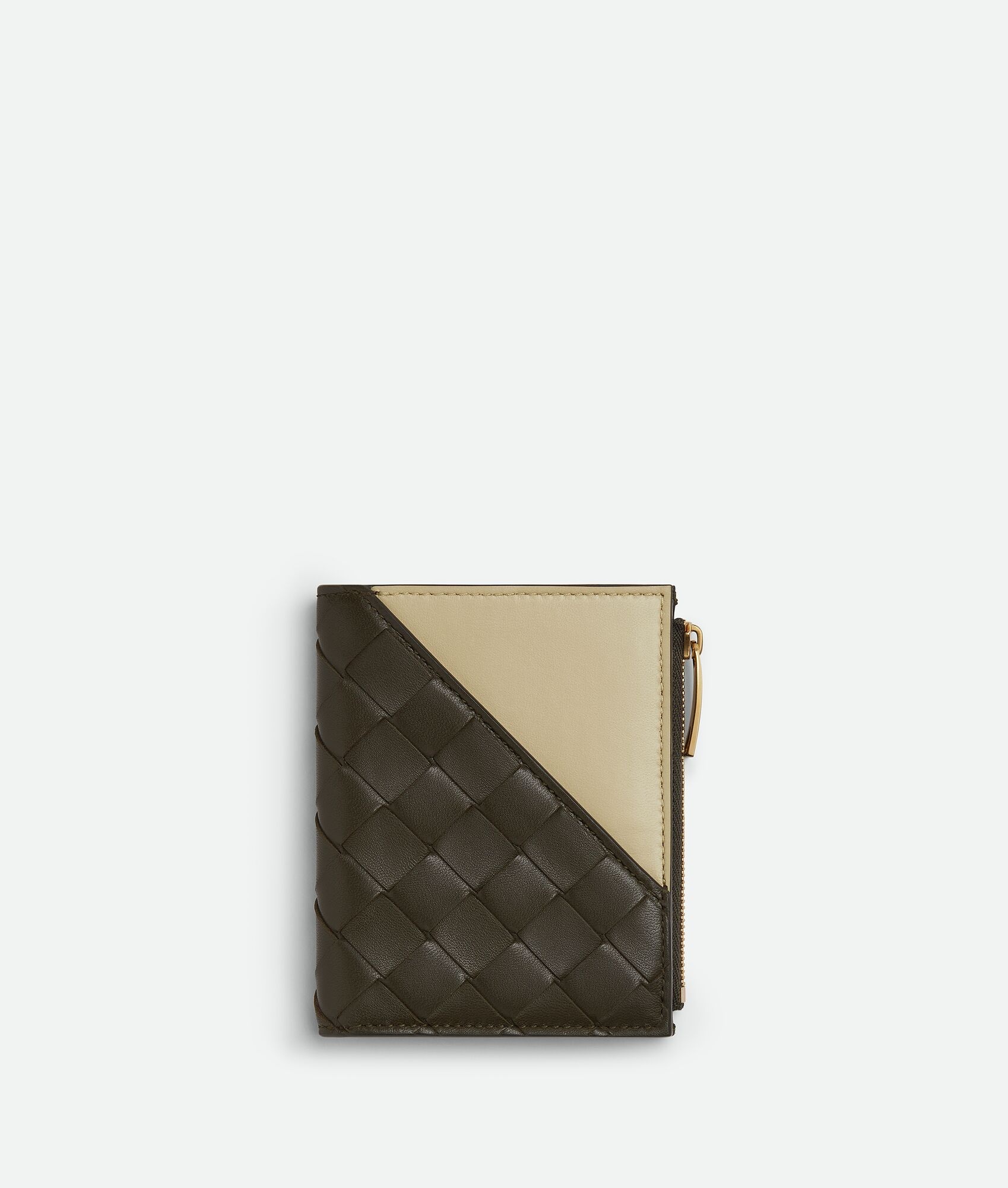 Intrecciato Diagonal Small Bi-Fold Wallet - 1