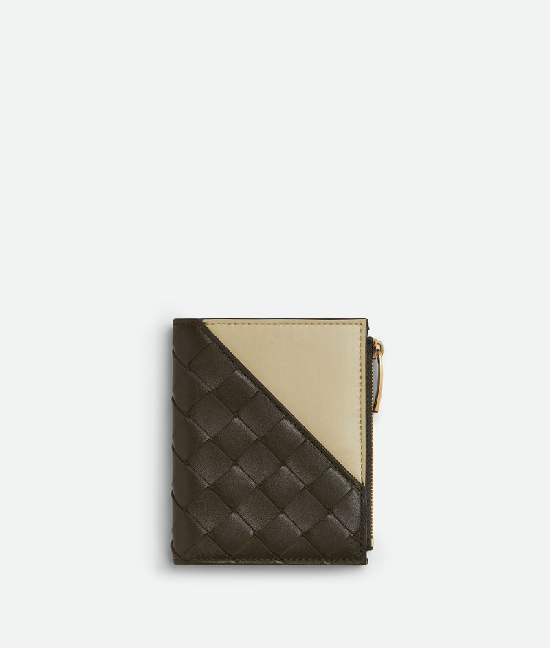 Intrecciato Diagonal Small Bi-Fold Wallet 1