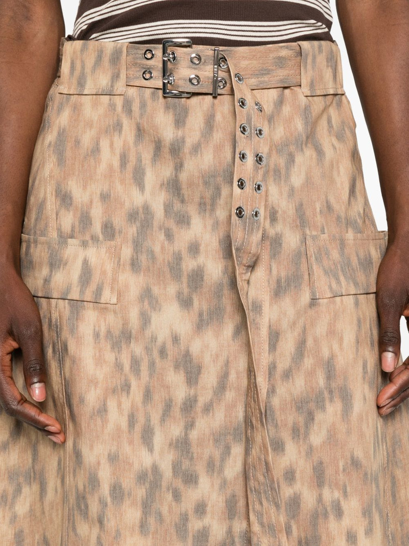leopard-print belted skirt 5