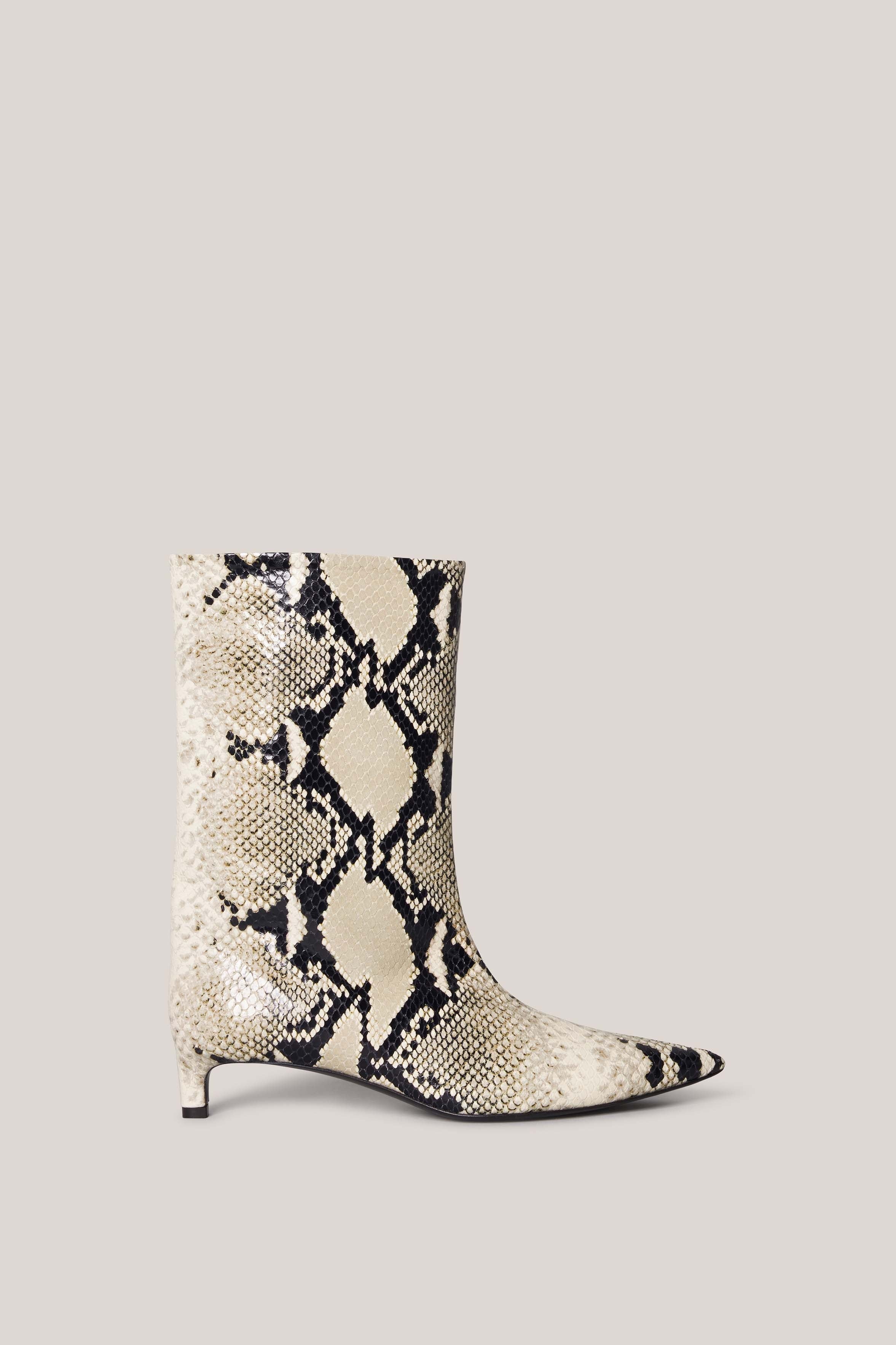 Snake Printed Boot - 2