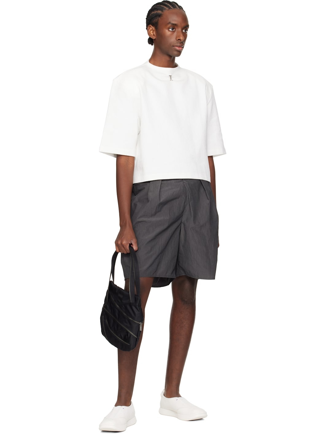 ADER error Black Zip Tote | REVERSIBLE