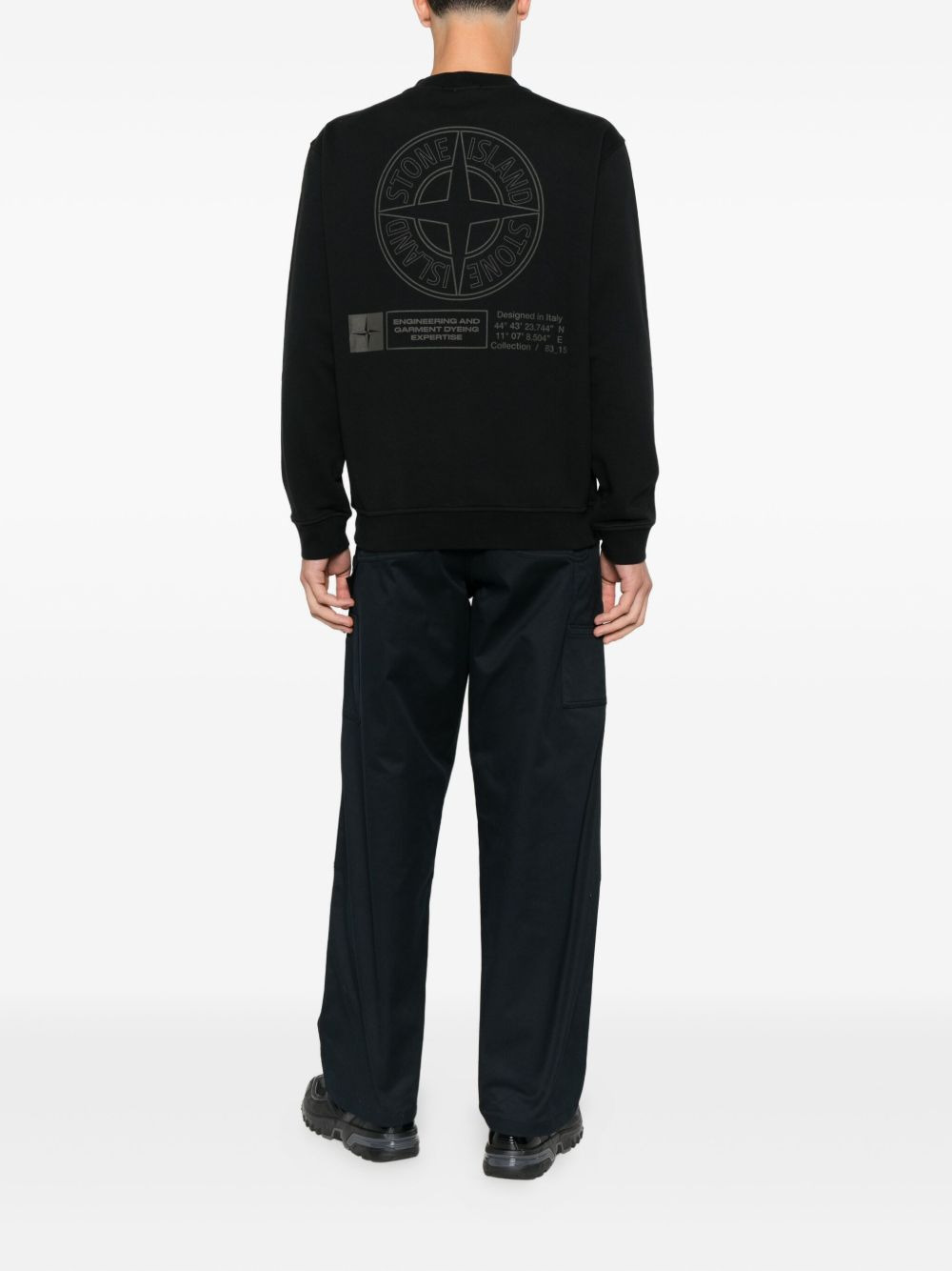logo-embroidered cotton sweatshirt - 2