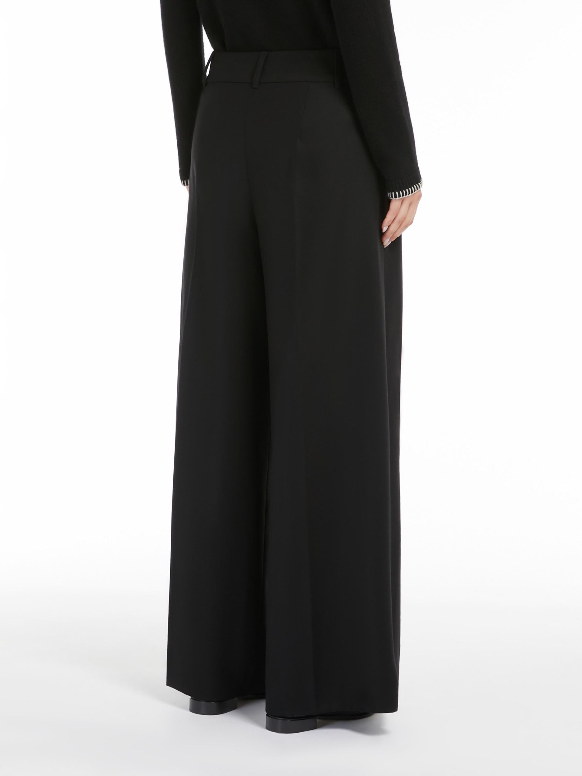 CARMEN Flannel wide-leg trousers - 4