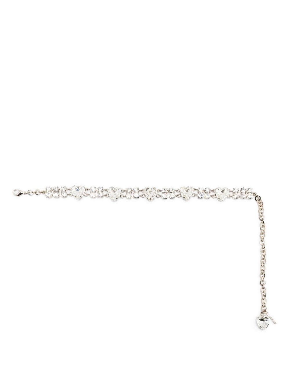 crystal-embellished choker necklace - 1