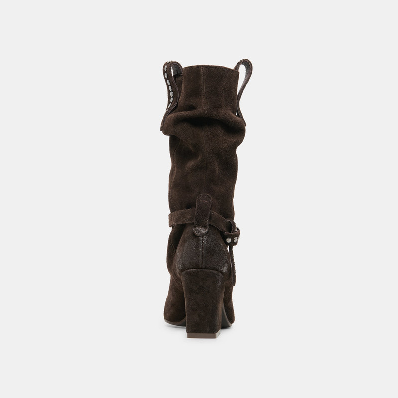 MORLA BOOTS DK BROWN SUEDE 8
