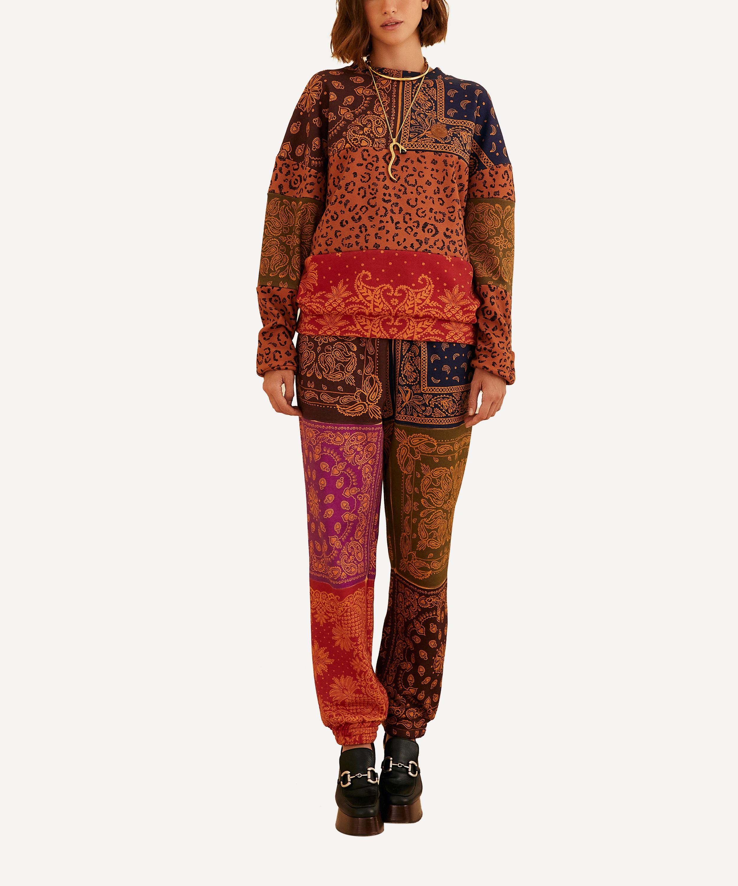 Black Bandana Dream Scarf Sweatpants - 2