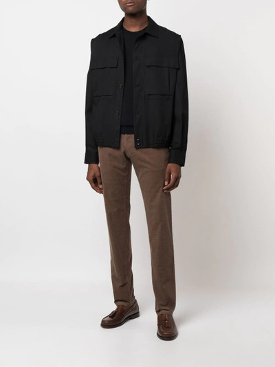 Canali slim-fit tailored trousers outlook