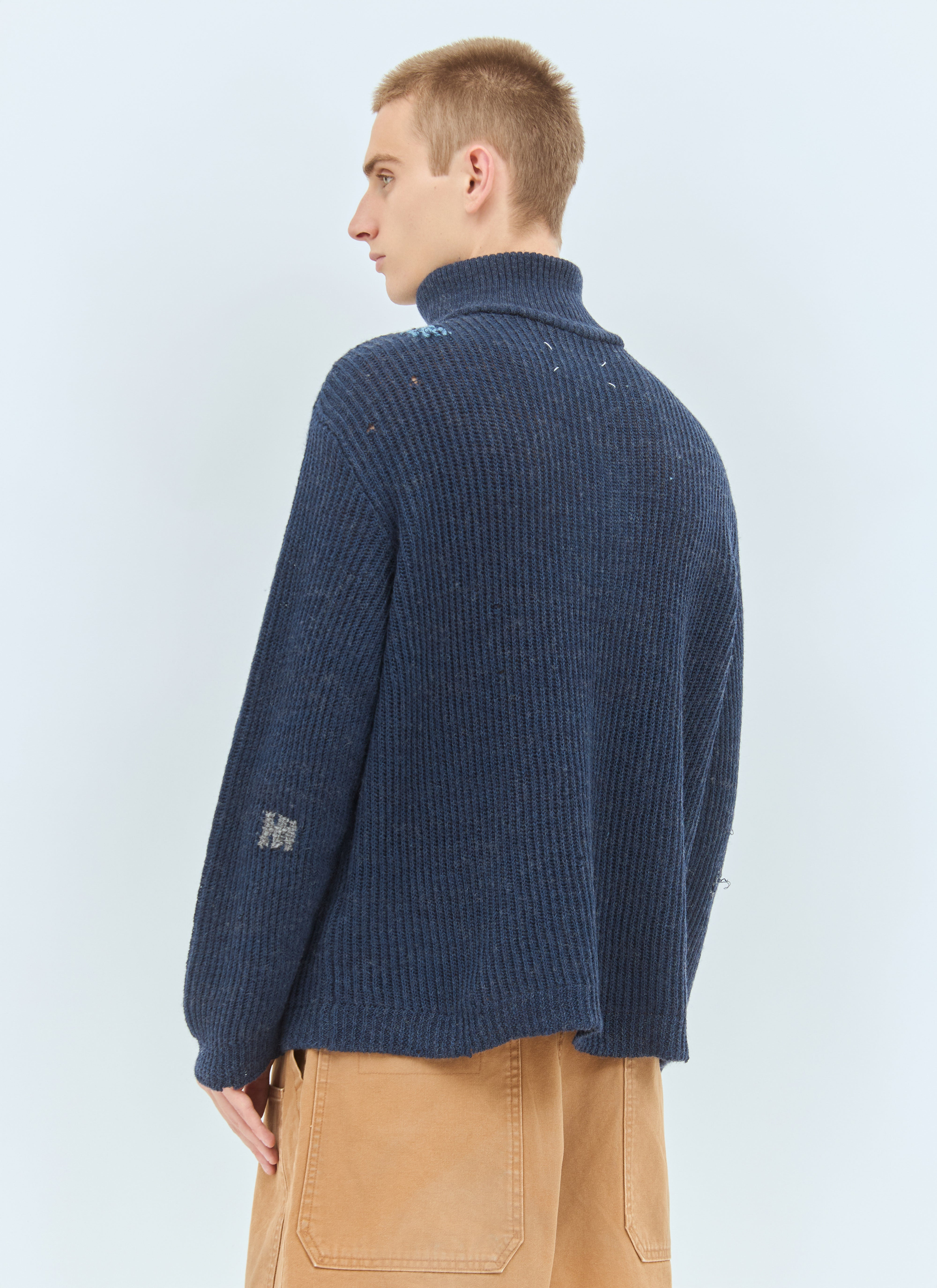Maison Margiela Men Summer Shetland Knit Sweater - 5
