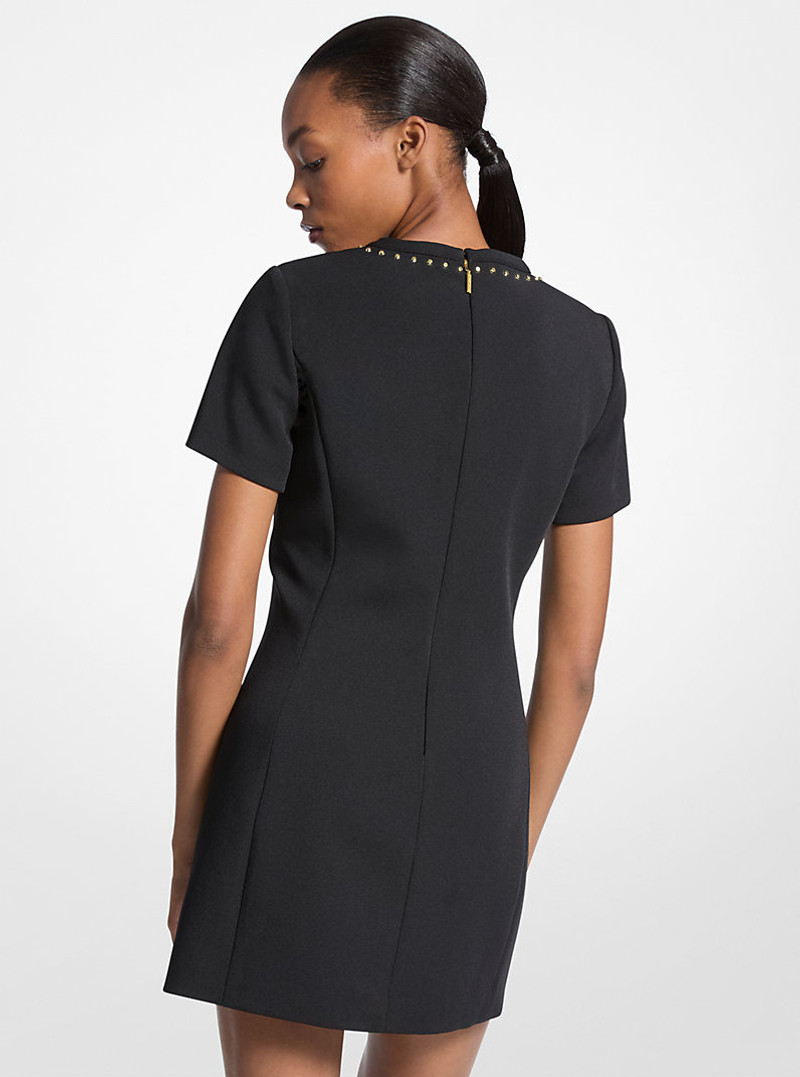 MICHAEL KORS Studded Stretch Crepe Shift Dress outlook