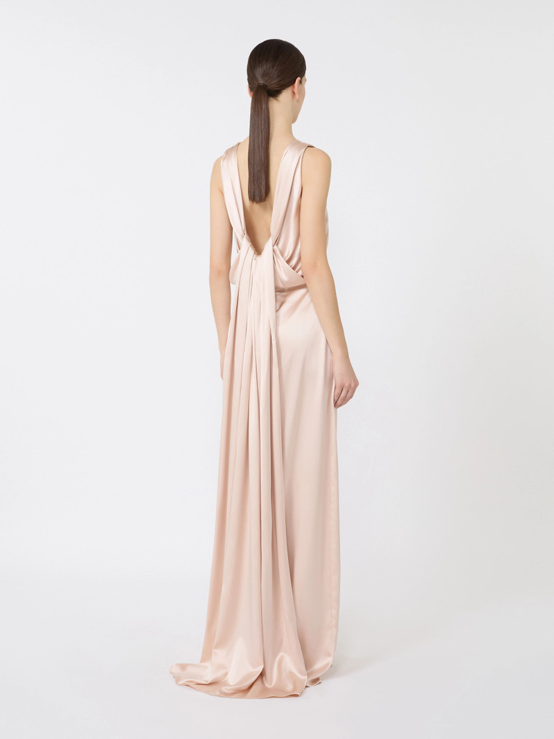 AZOTO Silk satin dress - POWDER 4