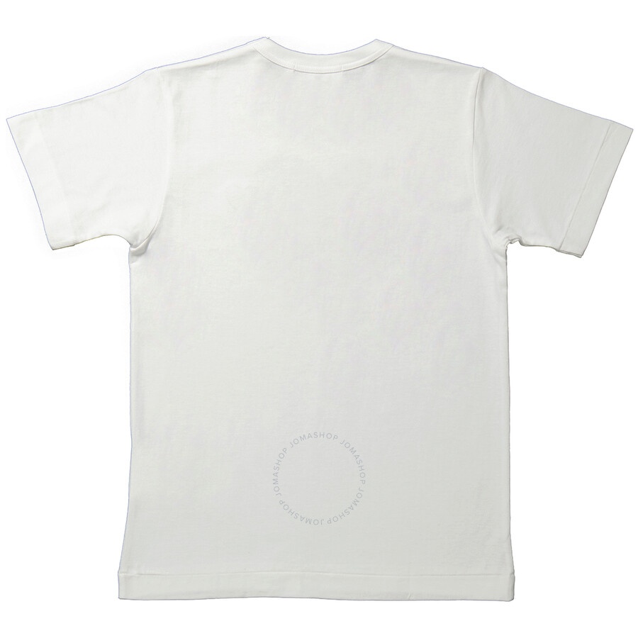Comme Des Garcons Ladies Short-sleeve Hearts Print Cotton T-shirt - 5