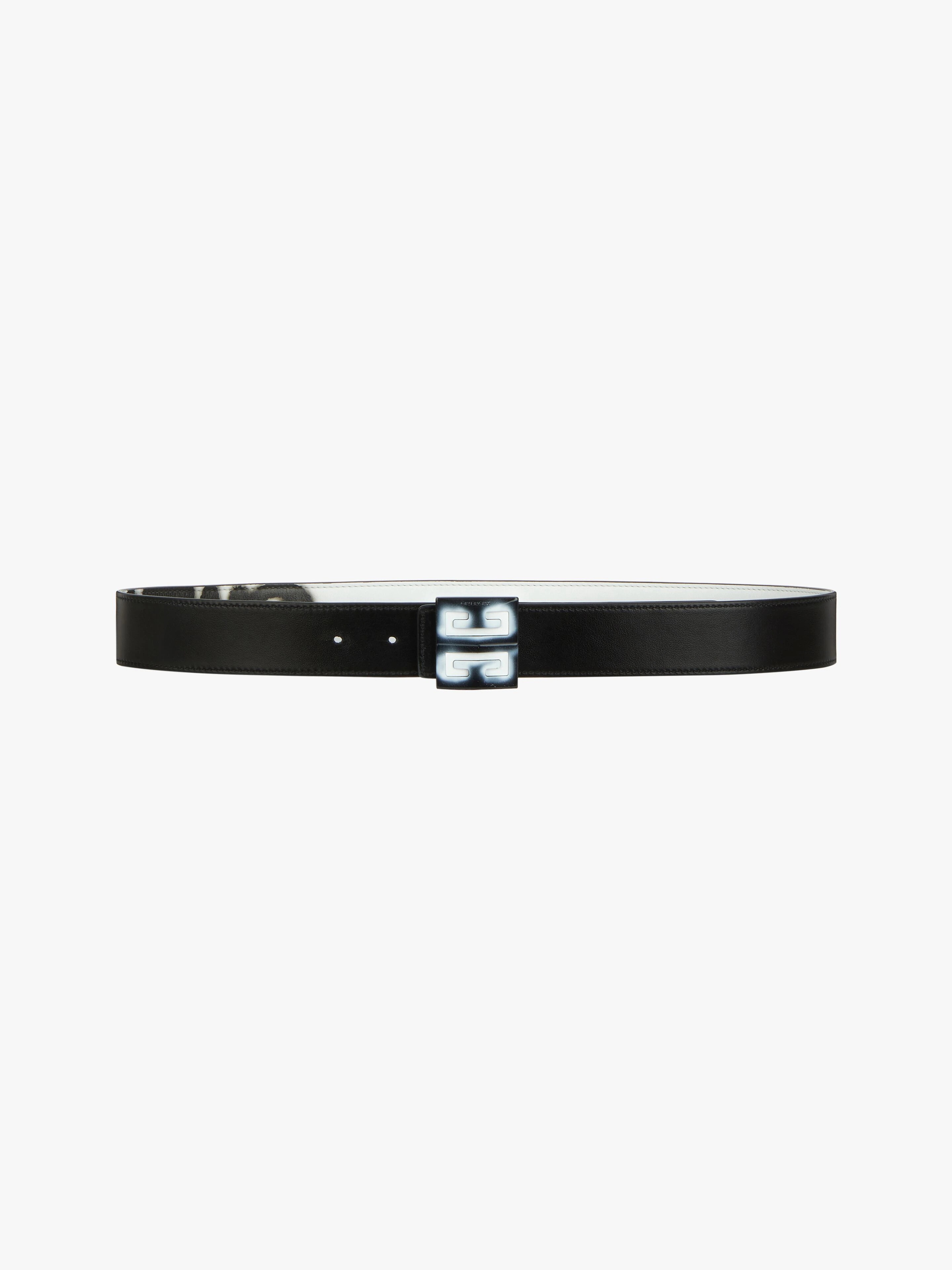 4G REVERSIBLE BELT IN LEATHER WITH TAG EFFECT GIVENCHY PRINT - 3