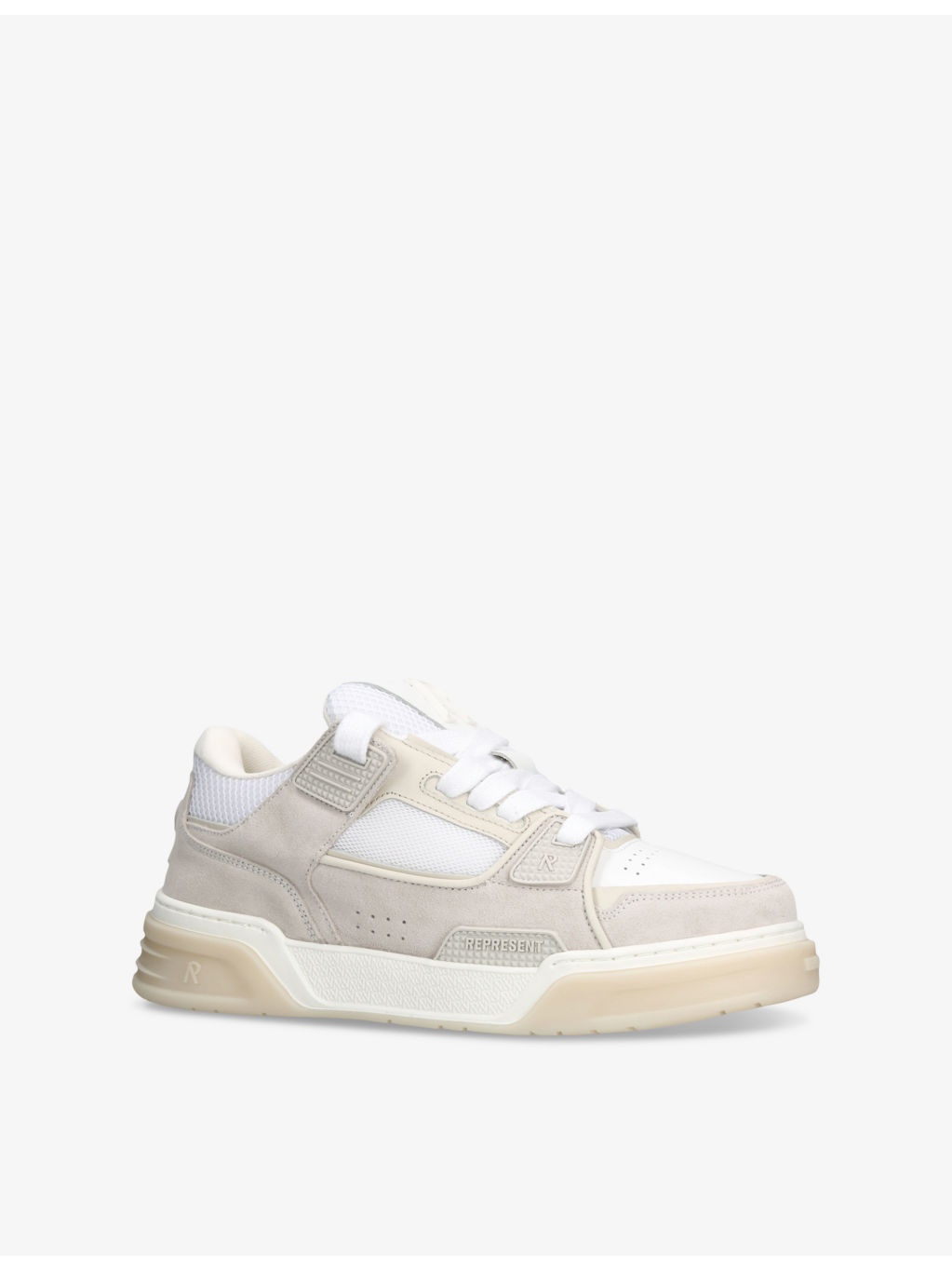 Studio Mesh and Suede Mid-Top Trainers - 3