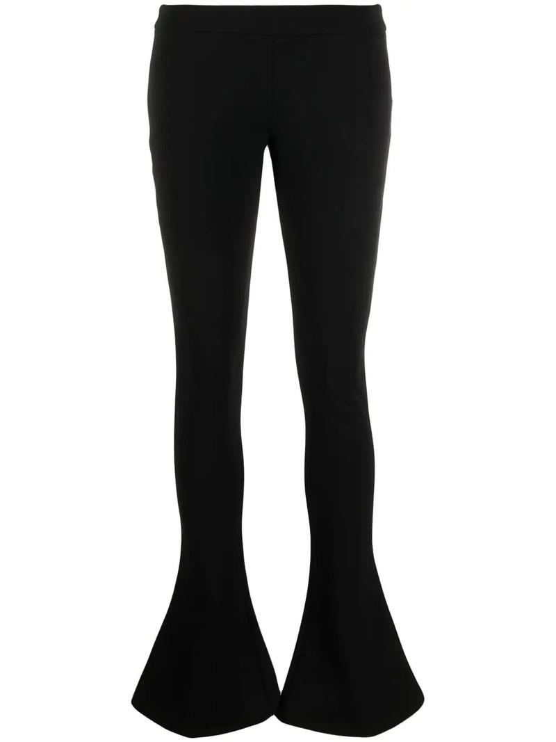 low-waist flared trousers 1