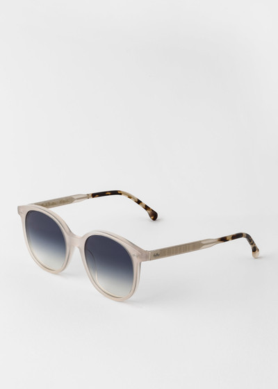 Paul Smith Opal White 'Finch' Sunglasses outlook