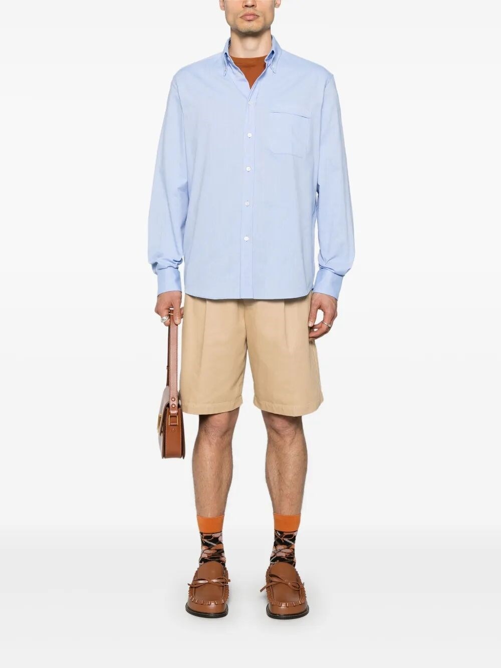 `VLogo Signature` Long Sleeve Oxford Shirt - 2