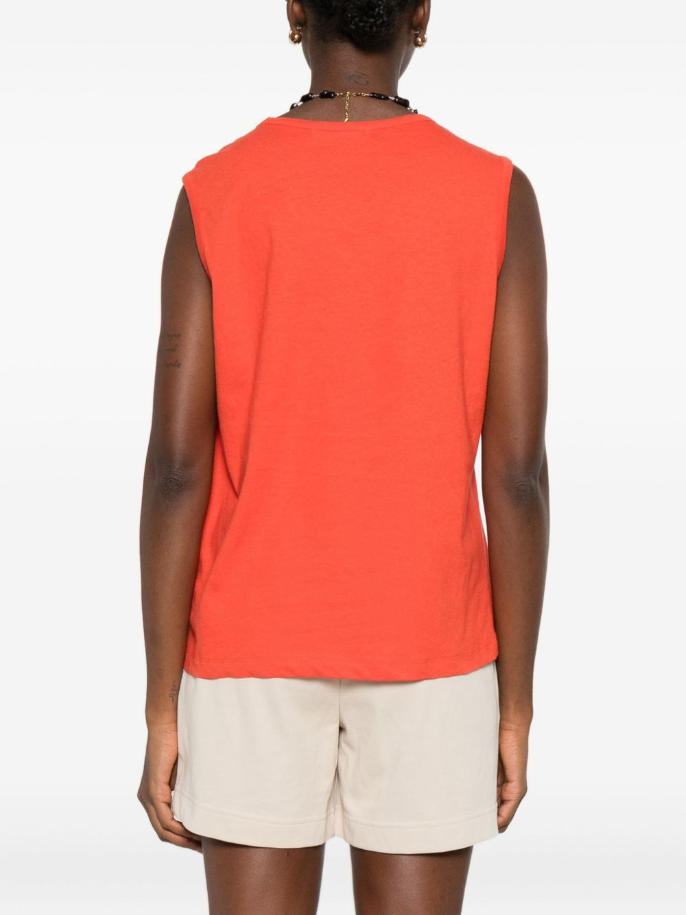 round-neck sleeveless top - 4