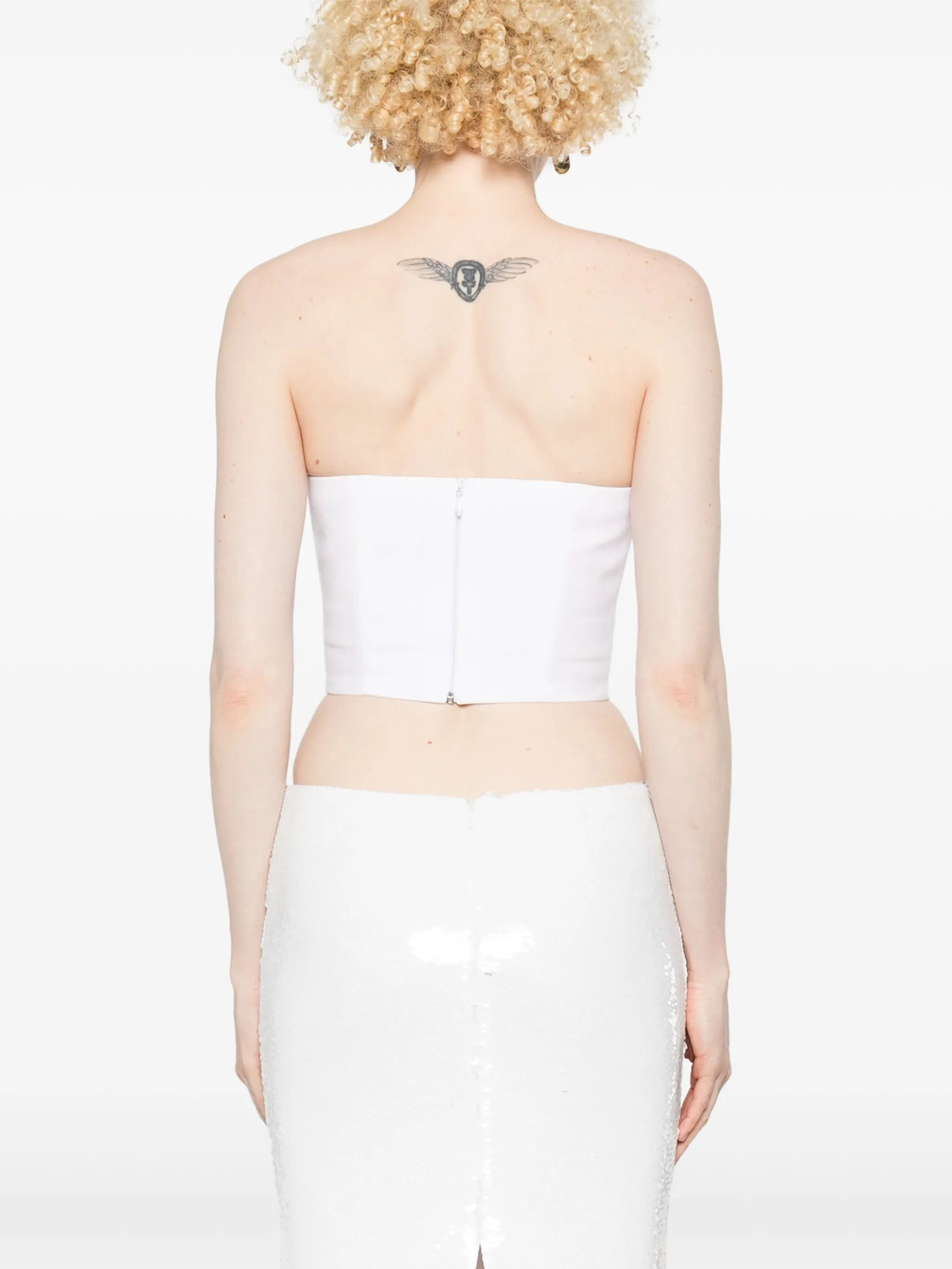 spiky corset crop top - 4