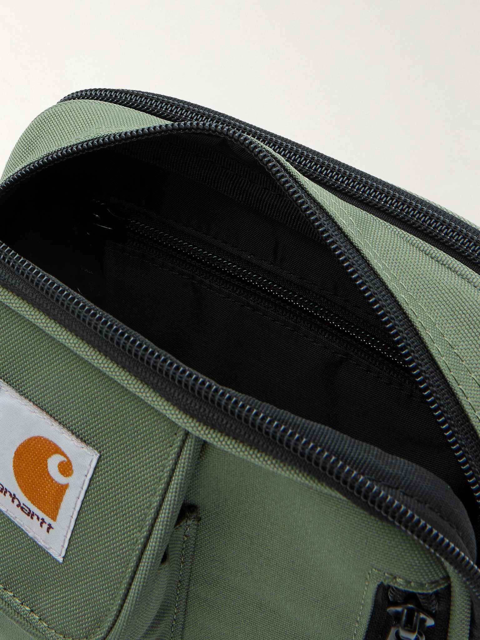 Essentials Small Logo-Appliquéd Recycled-Canvas Messenger Bag - 3