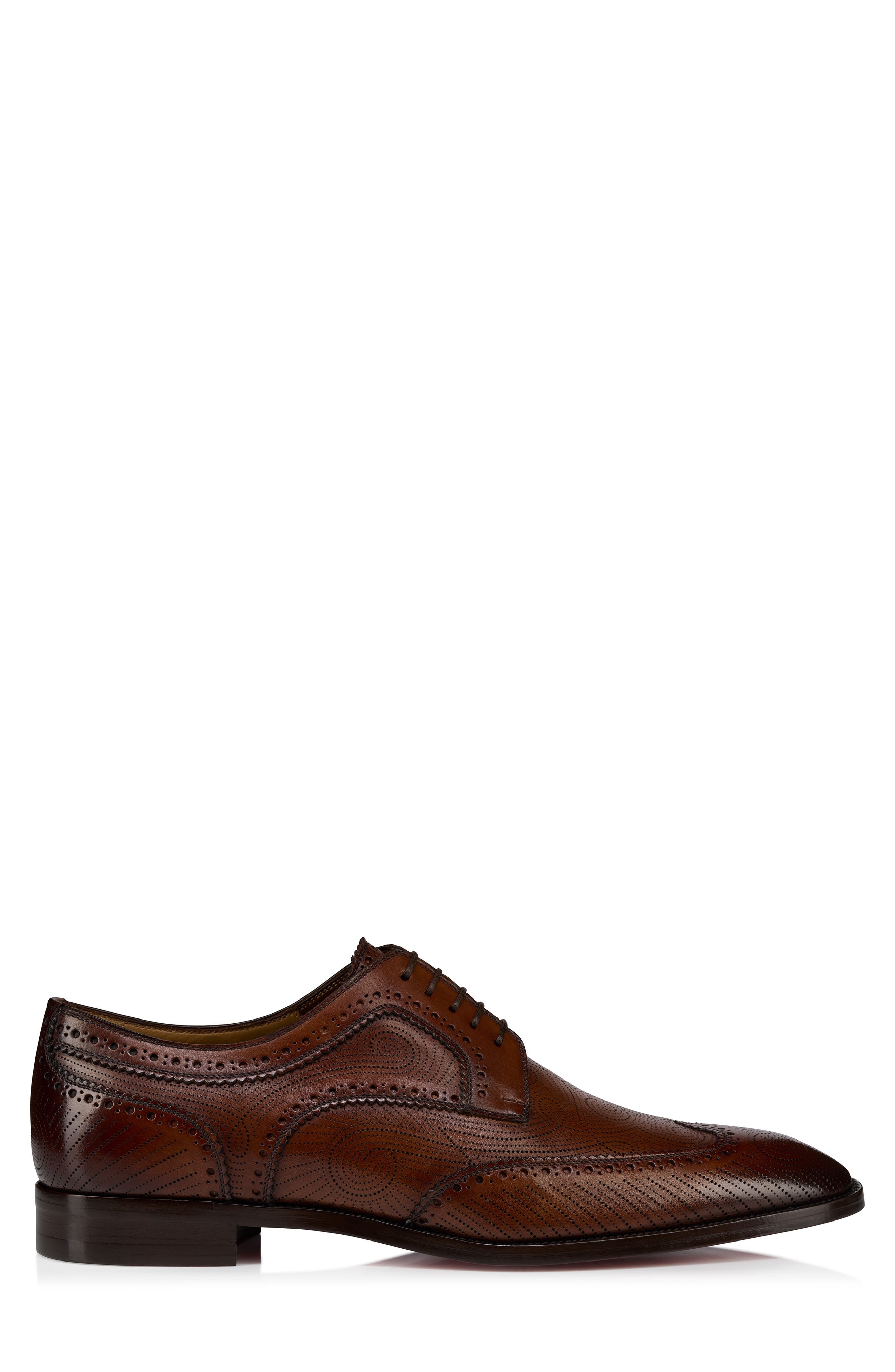 Christian Louboutin Grave Perforated Wingtip Derby in Havane at Nordstrom - 2