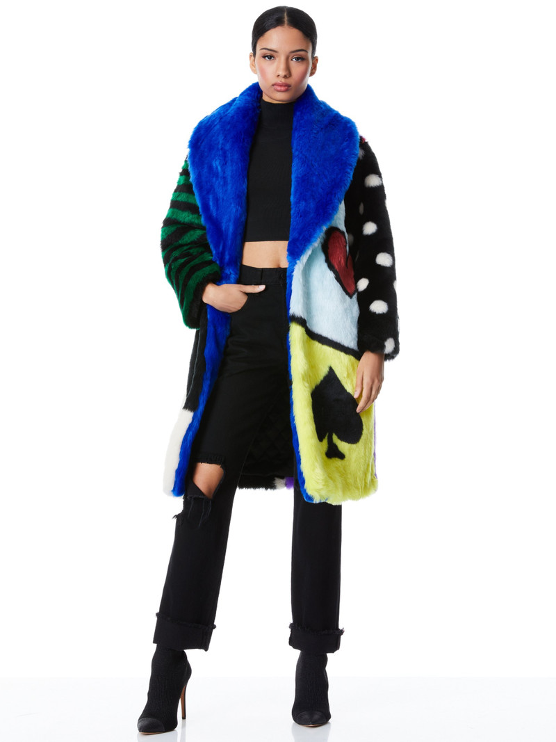 Alice + Olivia YETTA FAUX FUR COAT outlook