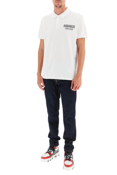 DSQUARED2 POLO SHIRT WITH 'CERESIO 9' PRINT outlook