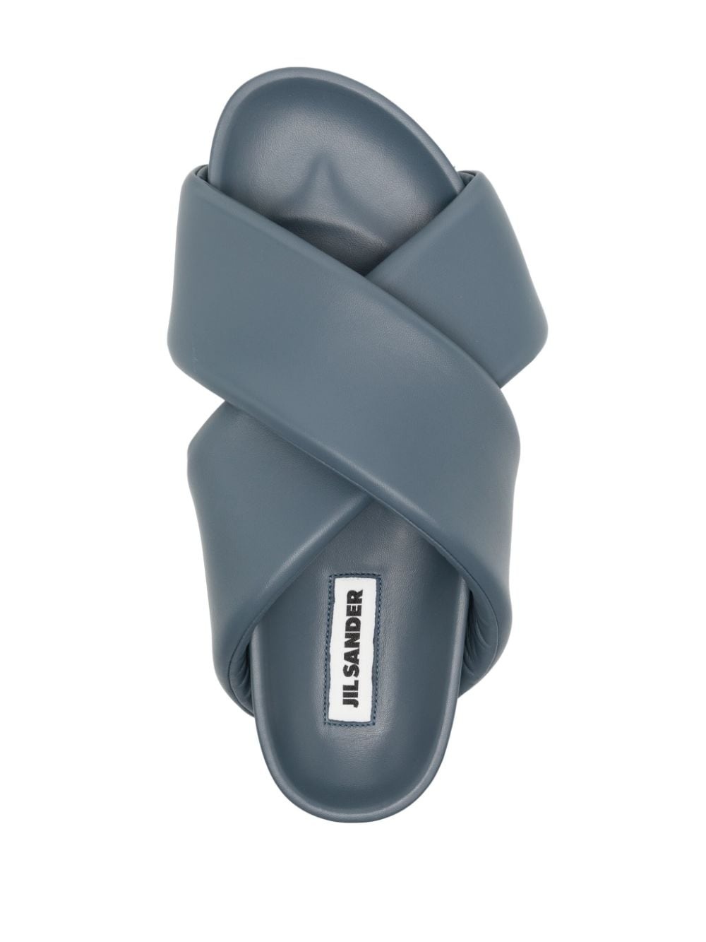 crossover-strap leather sandals - 4