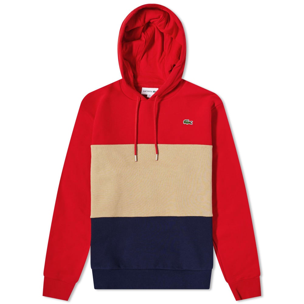 Lacoste Colour Block Hoody - 1