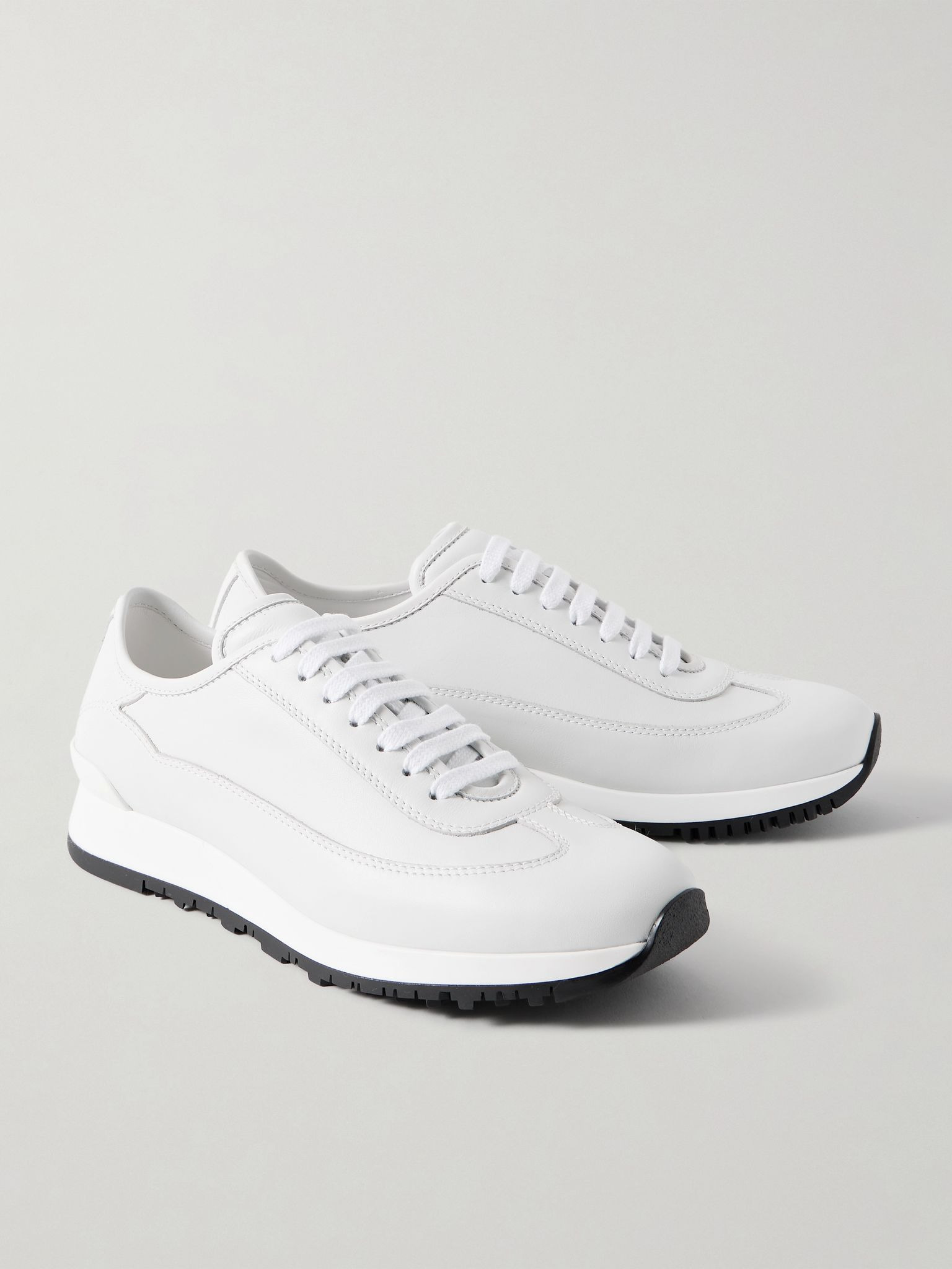 Foundry II Leather Sneakers White - 4