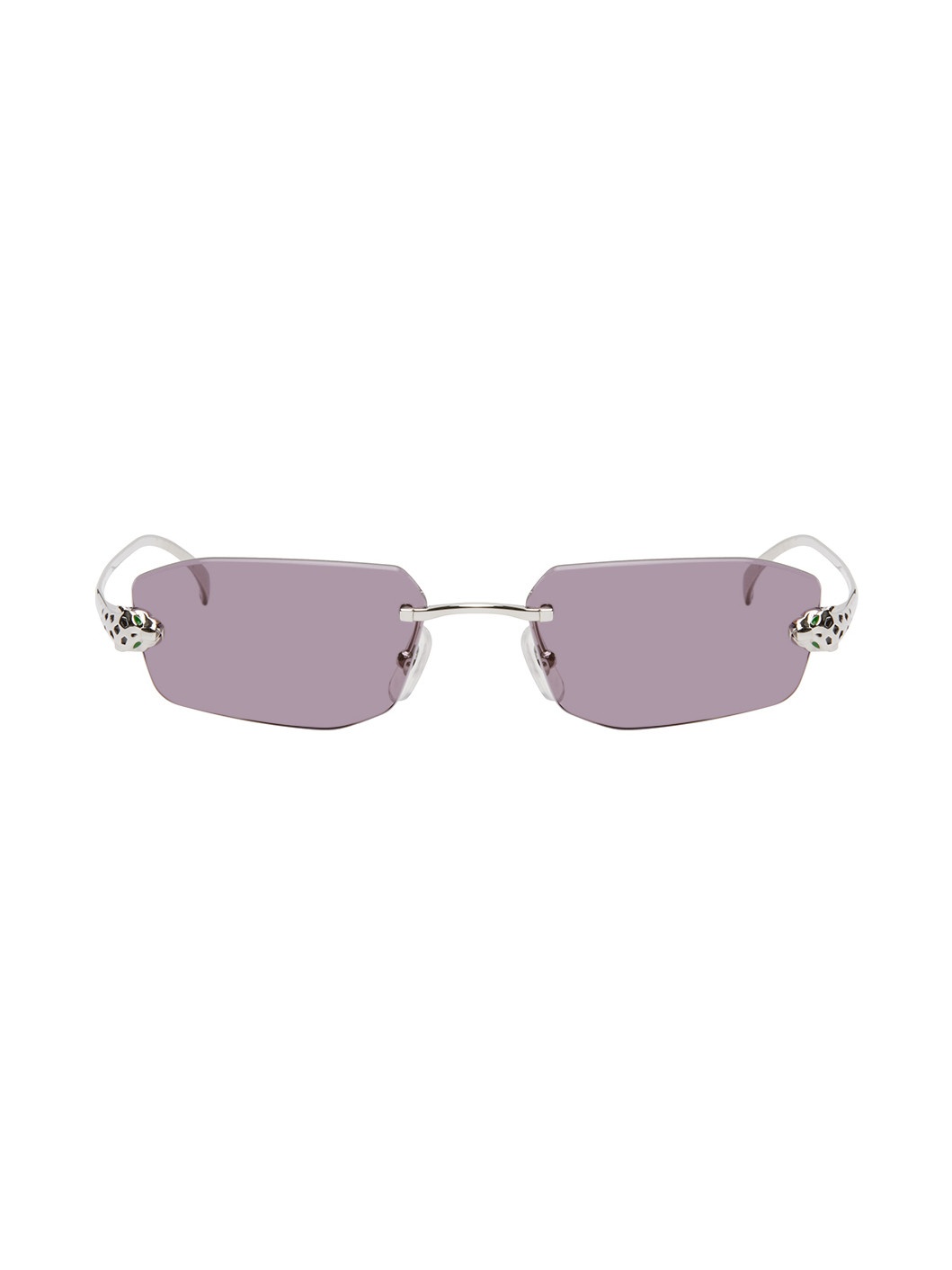 Silver 'Panthère de Cartier' Sunglasses - 1