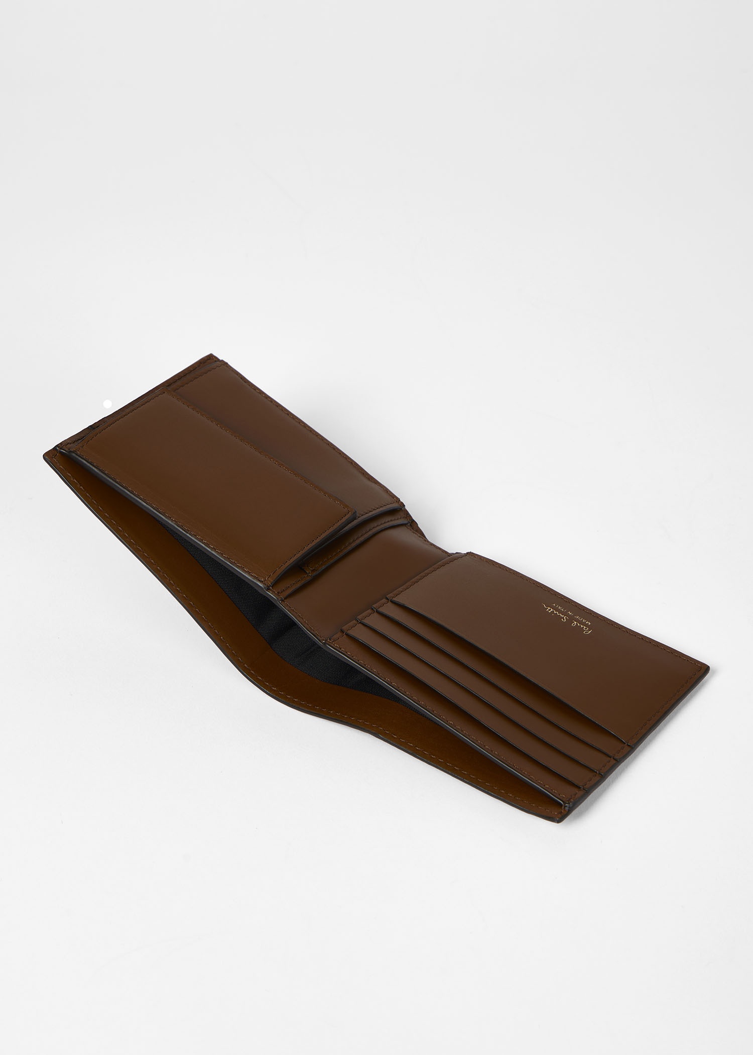 'Signature Stripe' Coated Canvas Billfold And Coin Wallet - 4