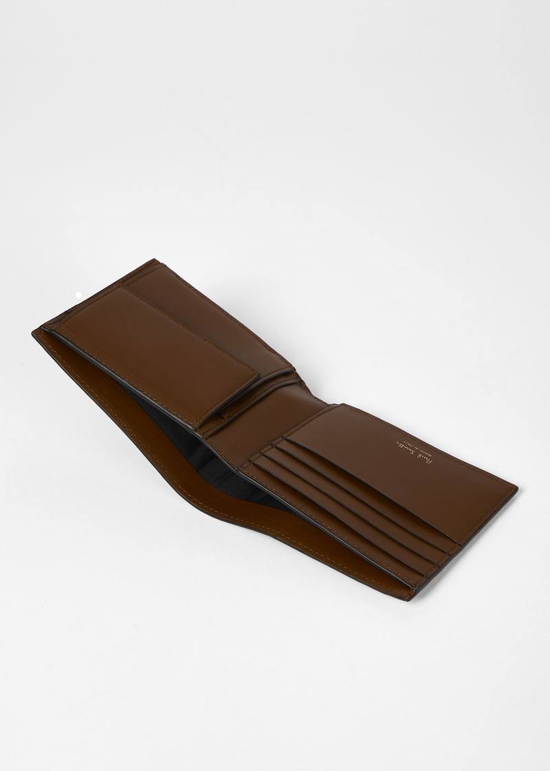 'Signature Stripe' Coated Canvas Billfold And Coin Wallet 4