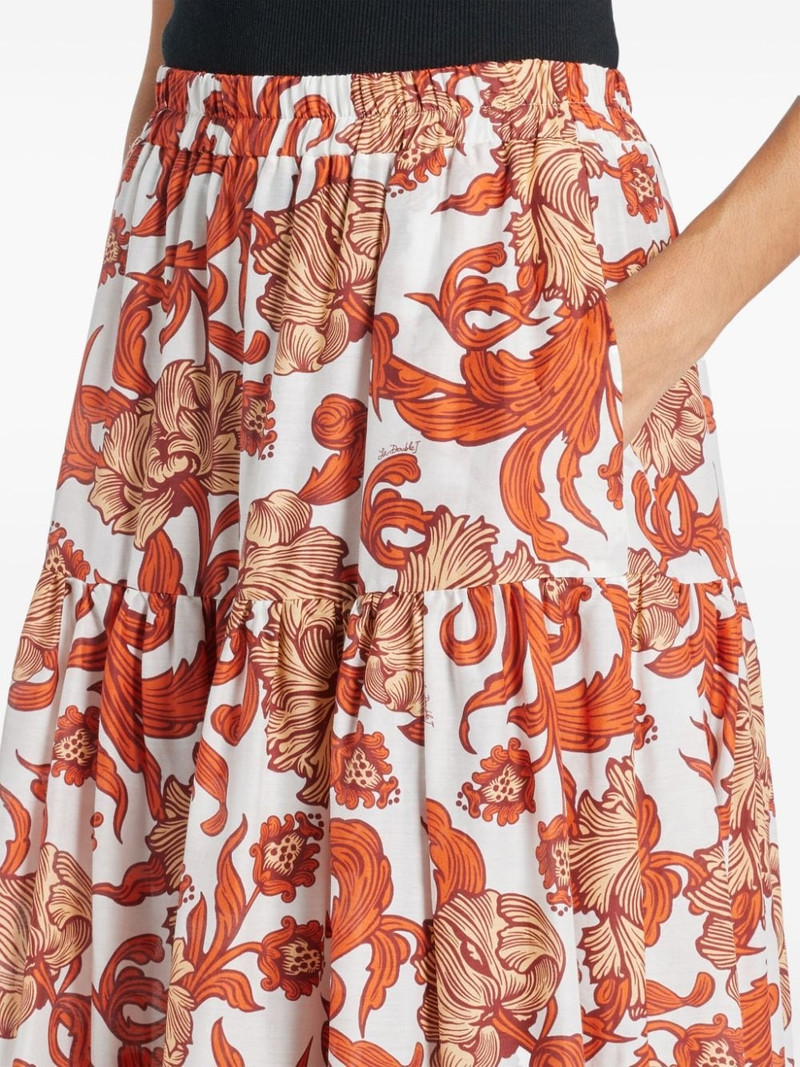 floral-print tiered skirt 5