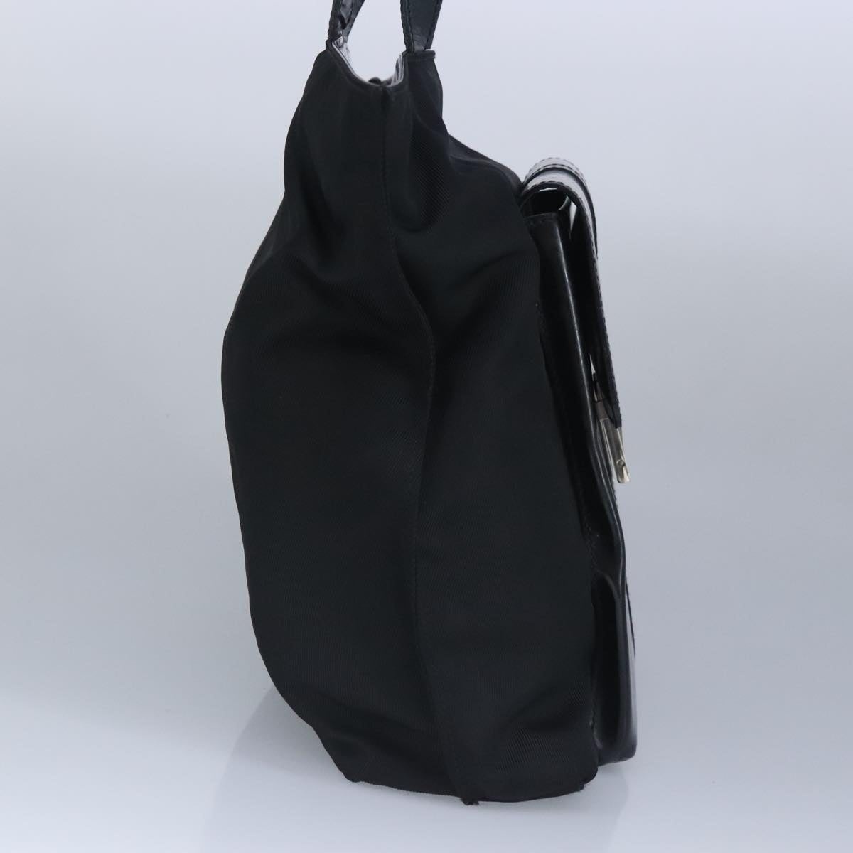 GUCCI Tote Bag Canvas Leather Black Silver 019 2122 019 2122 - 4