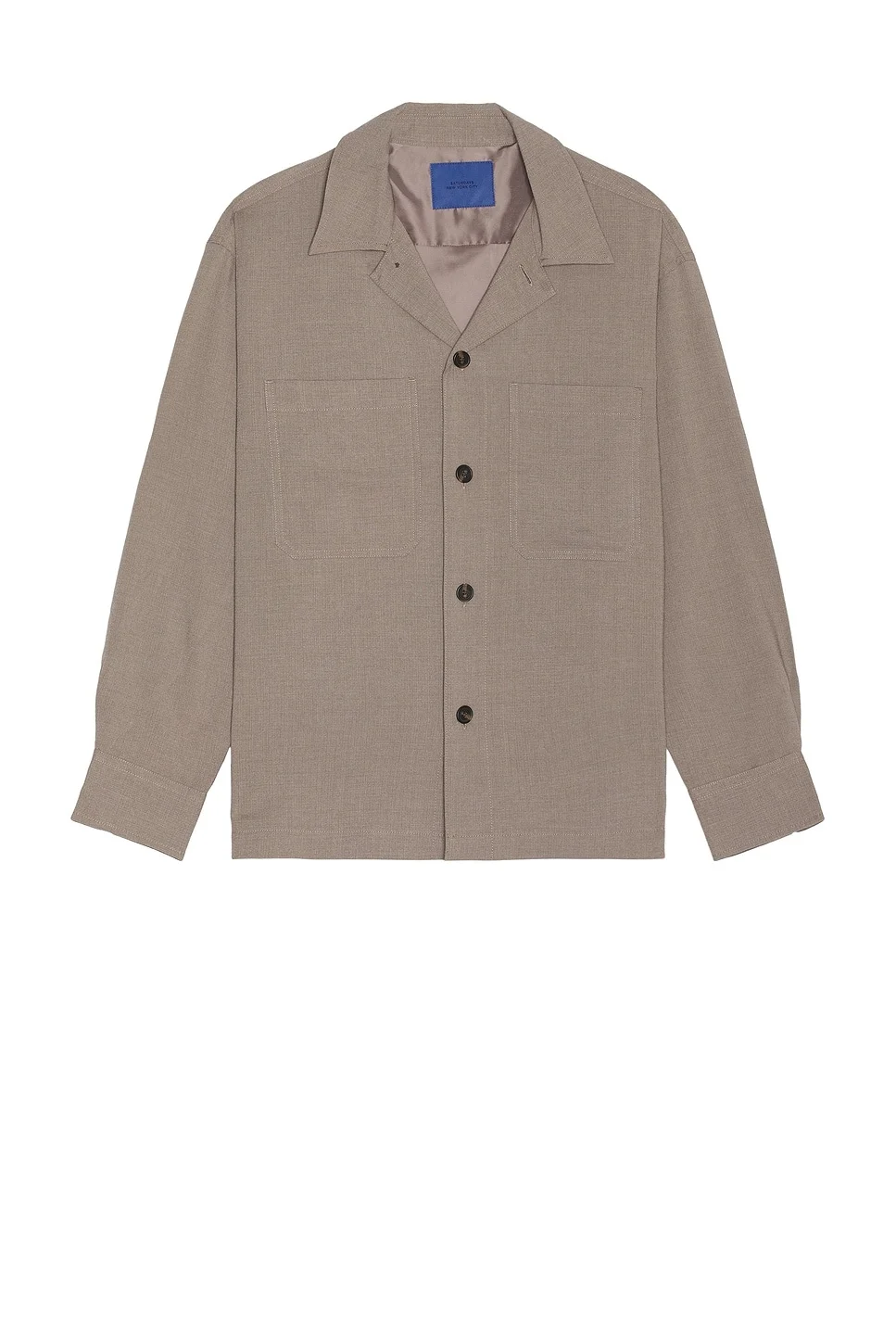 Driessen Wool Gabardine Overshirt - 1