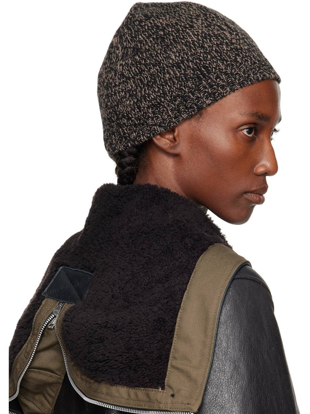 Black & Brown Classic Beanie - 3