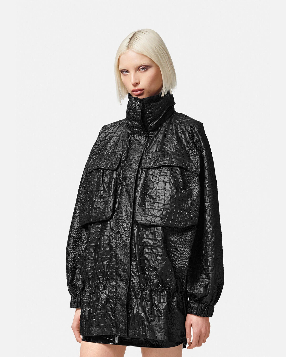 Croc-Lacquered Cloquet Jacket - 3