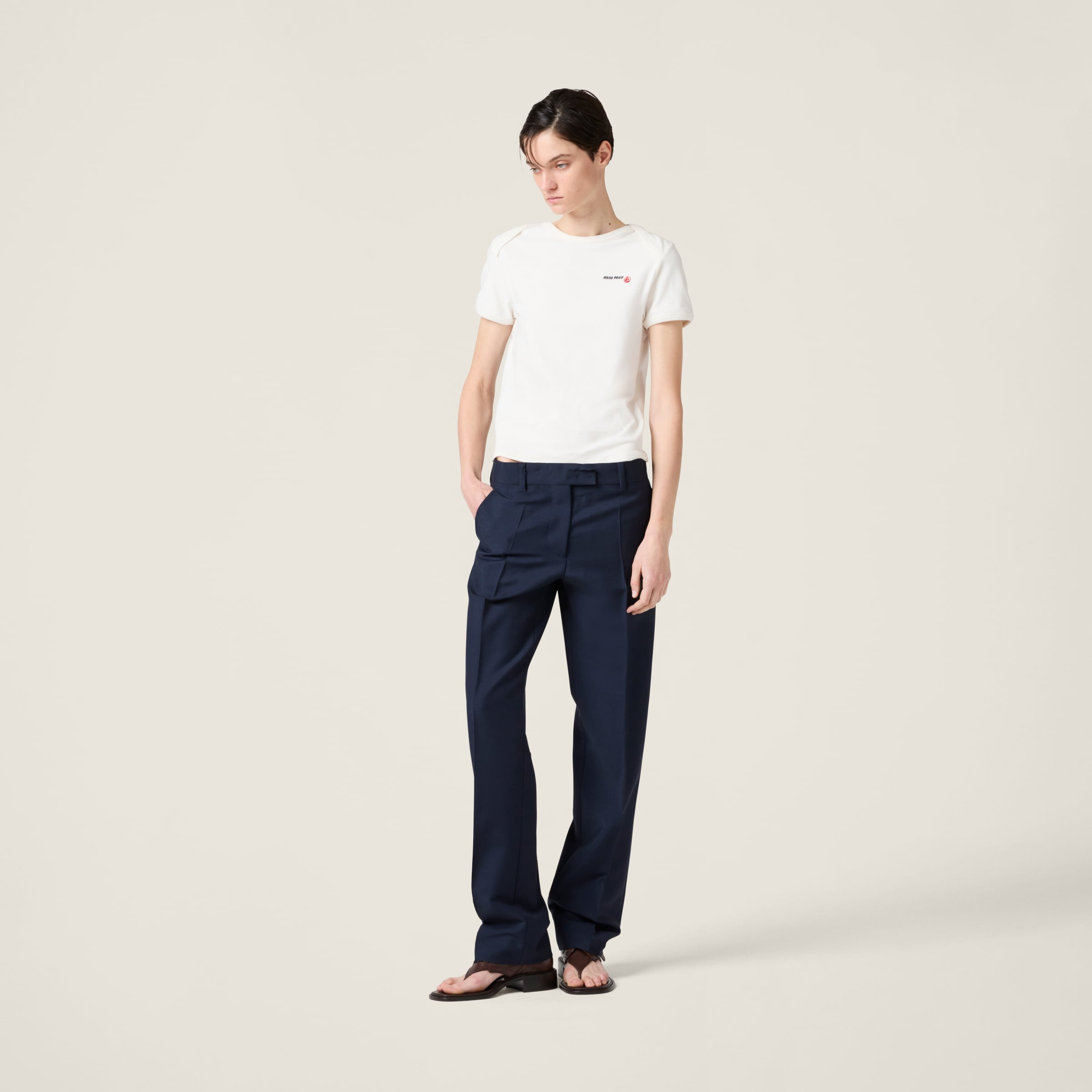 Petit Bateau X Miu Miu stretch jersey regular T-shirt - 2