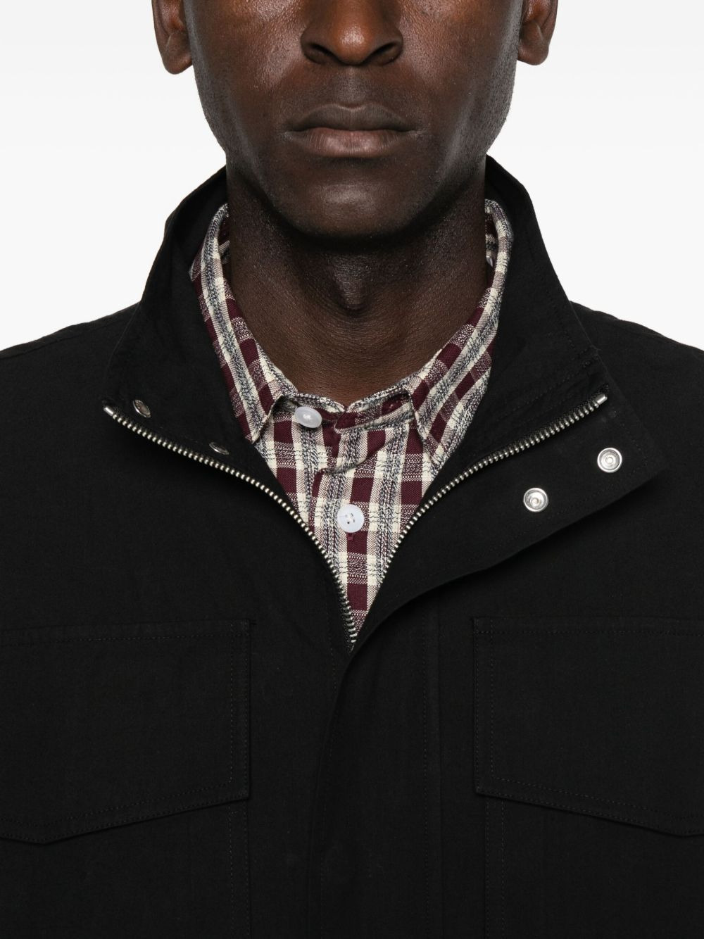 elasticated-waist multi-pocket jacket - 5
