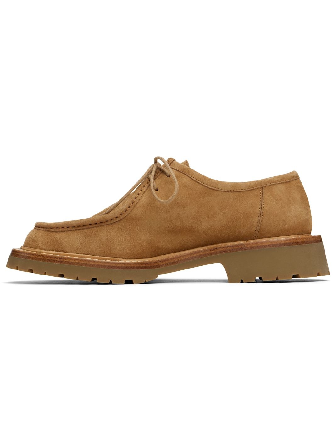 Tan New Lace-Up Derbys - 3