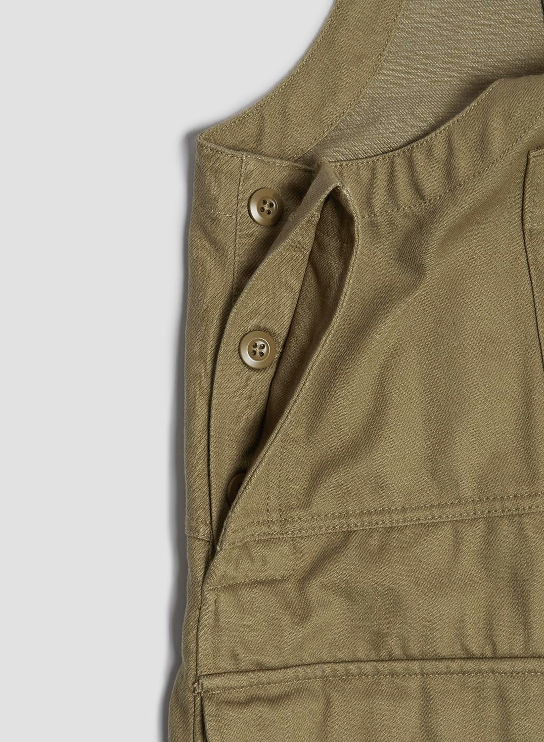 Railway Dungaree Heavy Cotton in Army - 7
