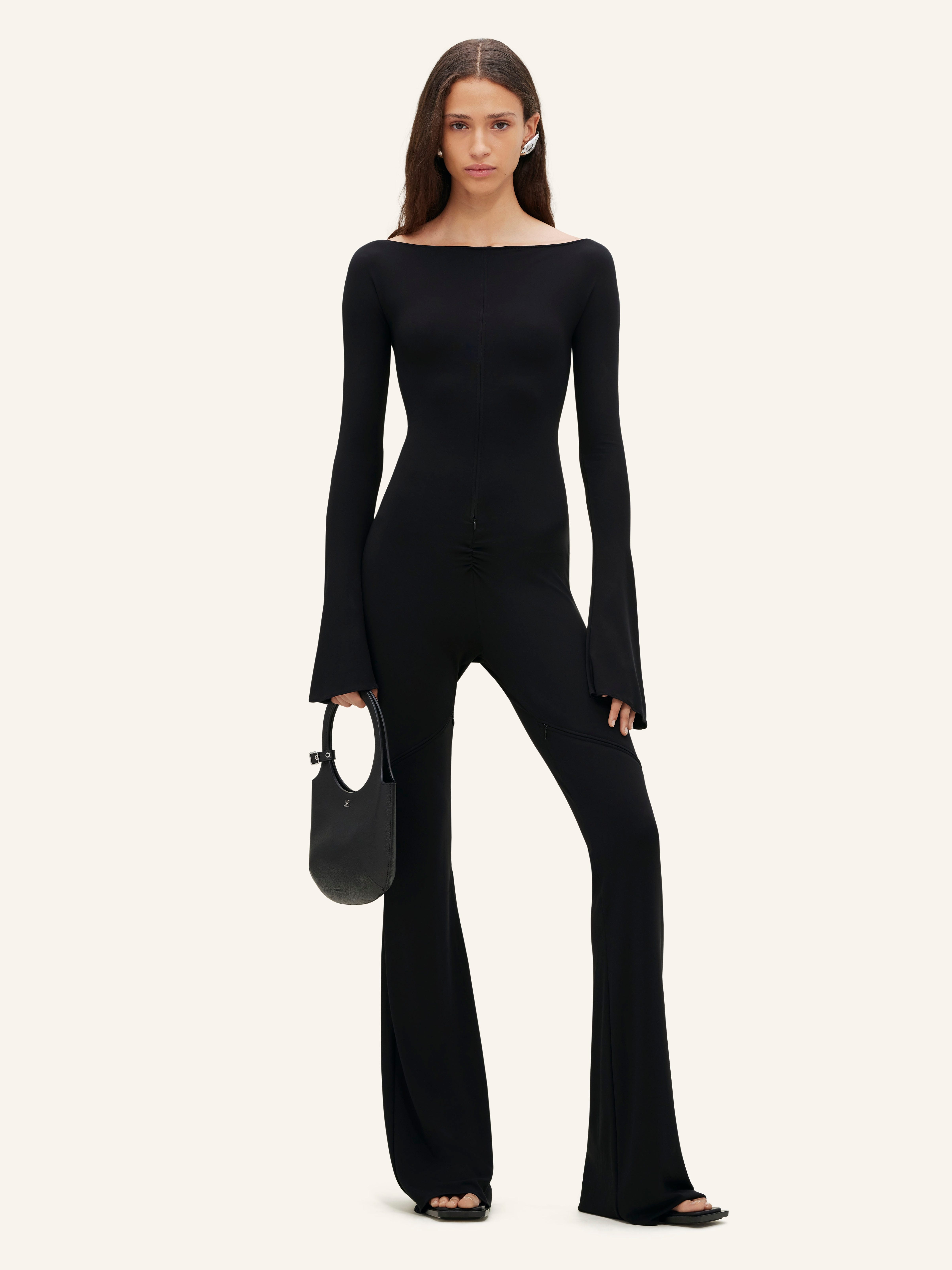 ELLIPSE ZIPPED CREPE JERSEY ALLOVER - 3