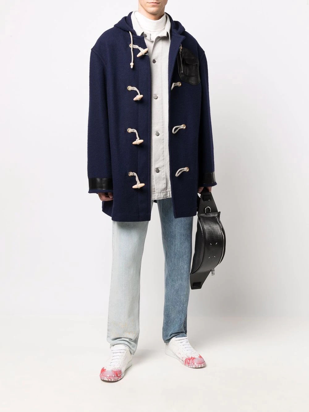 cotton short duffle coat - 2