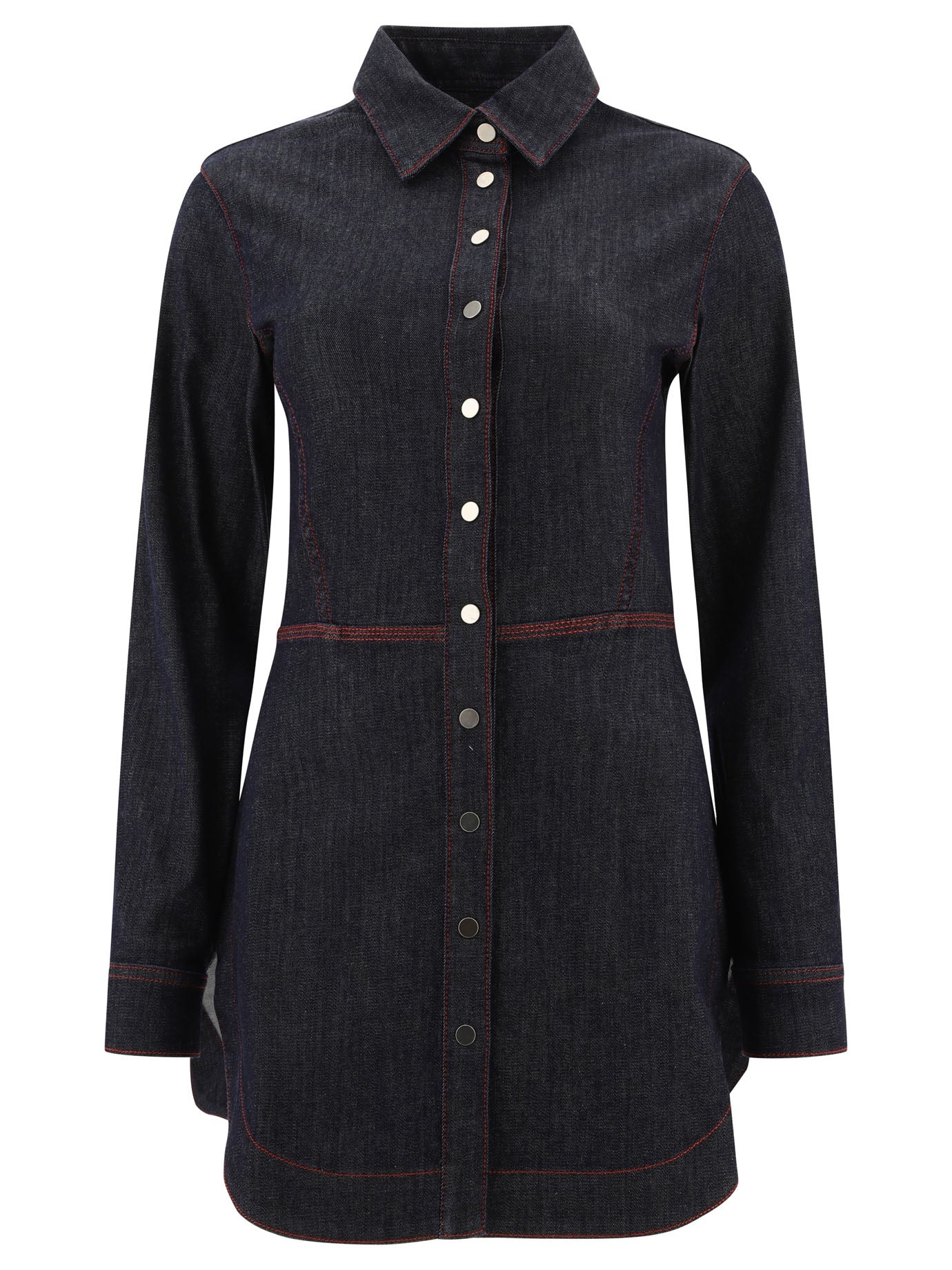 Alaïa Denim Shirt Dress - 1