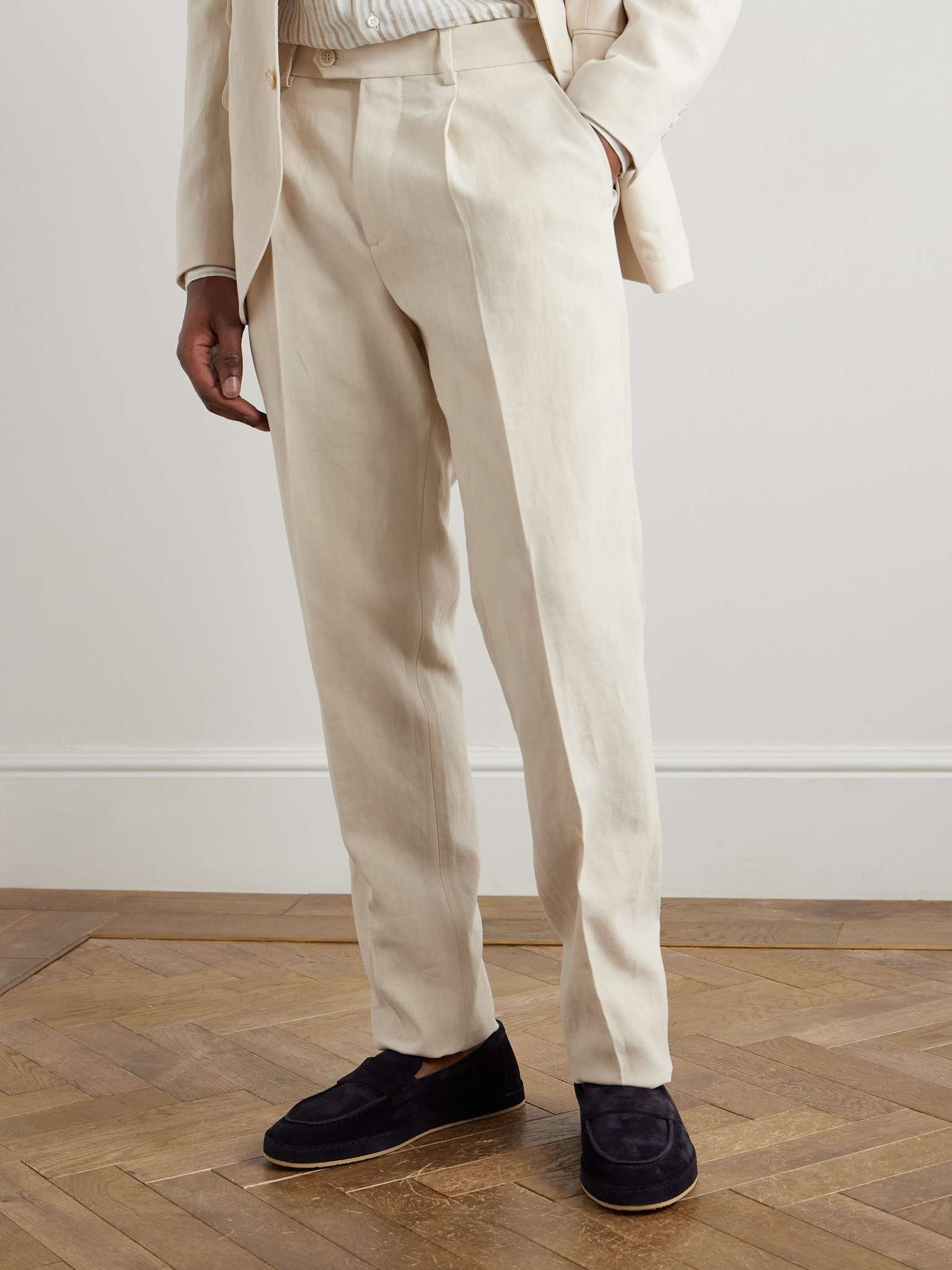 Washed-Suede Penny Loafers - 2