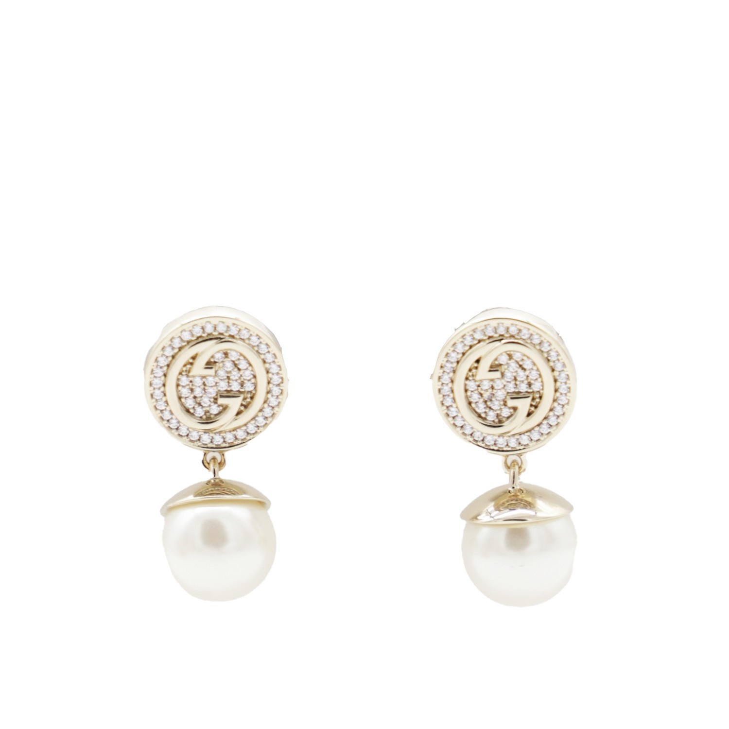 イヤリング GUCCI WHITE BRASS WHITE EARRINGS GUCCI WHITE BRASS EARRINGS | palazzobelli | REVERSIBLE