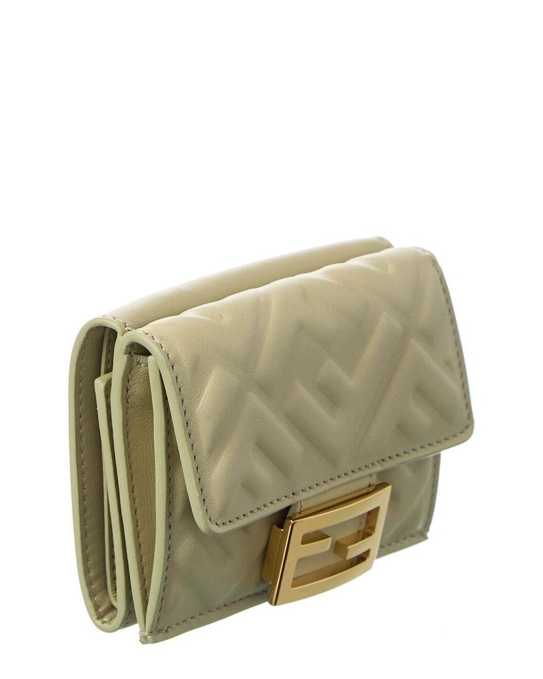 FENDI Micro Trifold Leather Wallet - 4